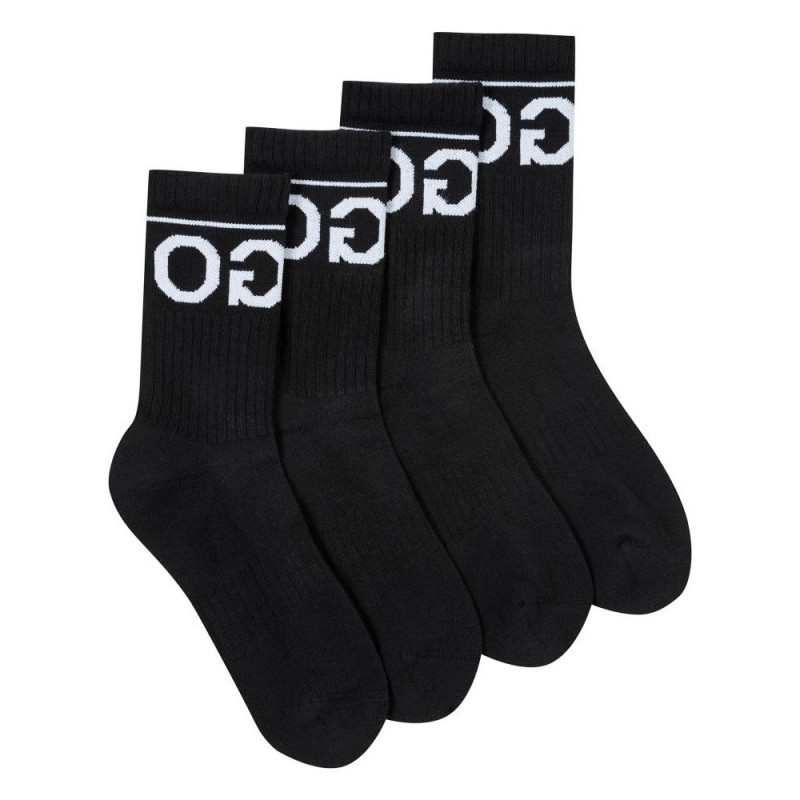 Lot de deux paires de chaussettes Hugo Boss 2P QS Rib Logo CC