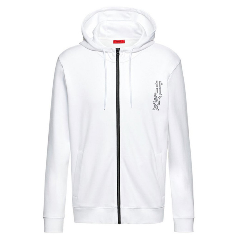 Sweat à capuche HUGO Deerio avec logos revisités chez DM'Sports