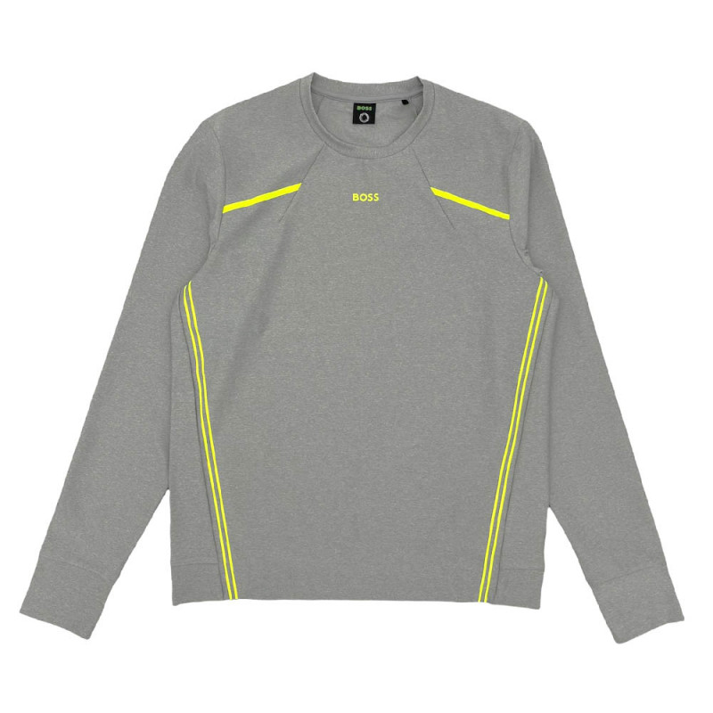 Sweat regular Boss Salbo Gym gris chez DM'Sports