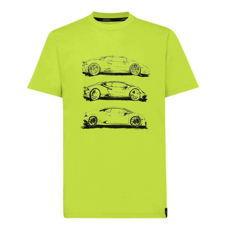 T-shirt Automobili Lamborghini 72XBH009 vert dispo chez DM'Sports