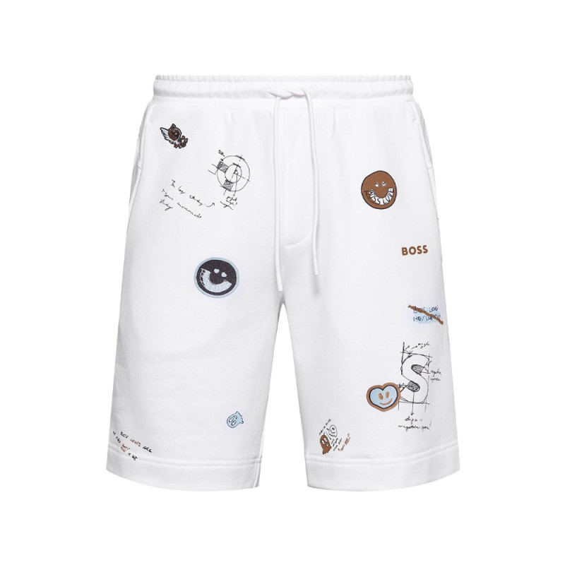 Le short Boss Hoverart Blanc est chez DM'Sports Lyon !