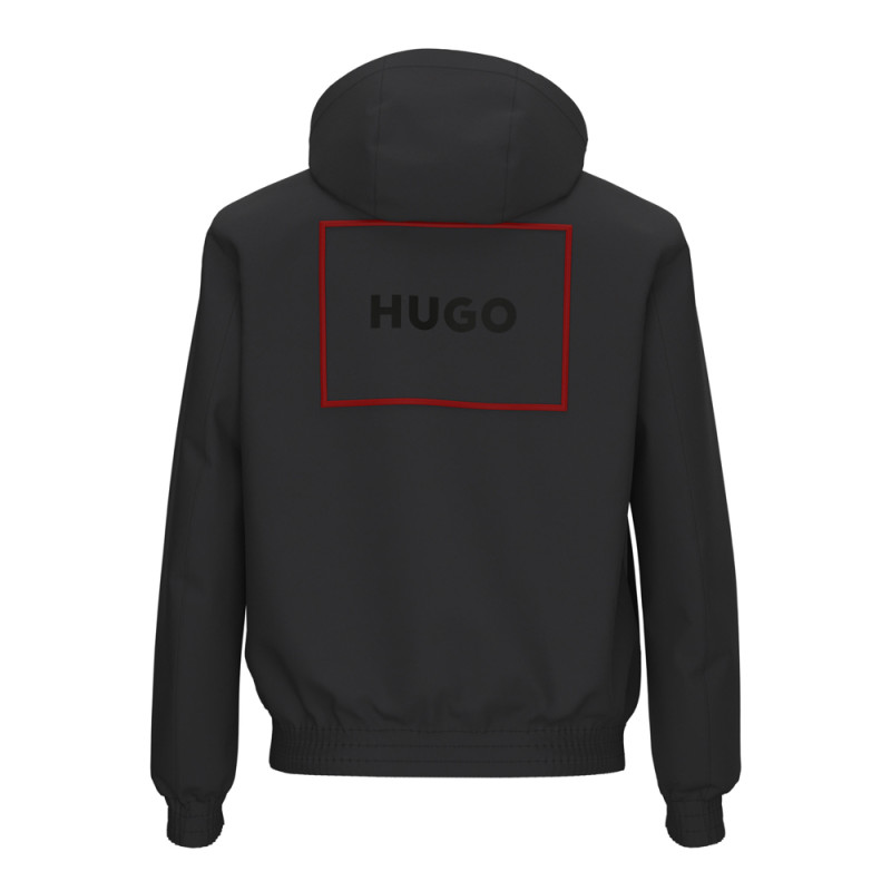 Veste à Capuche HUGO BENJOE Regular Fit avec Logo Encadré Chez DM'Sports