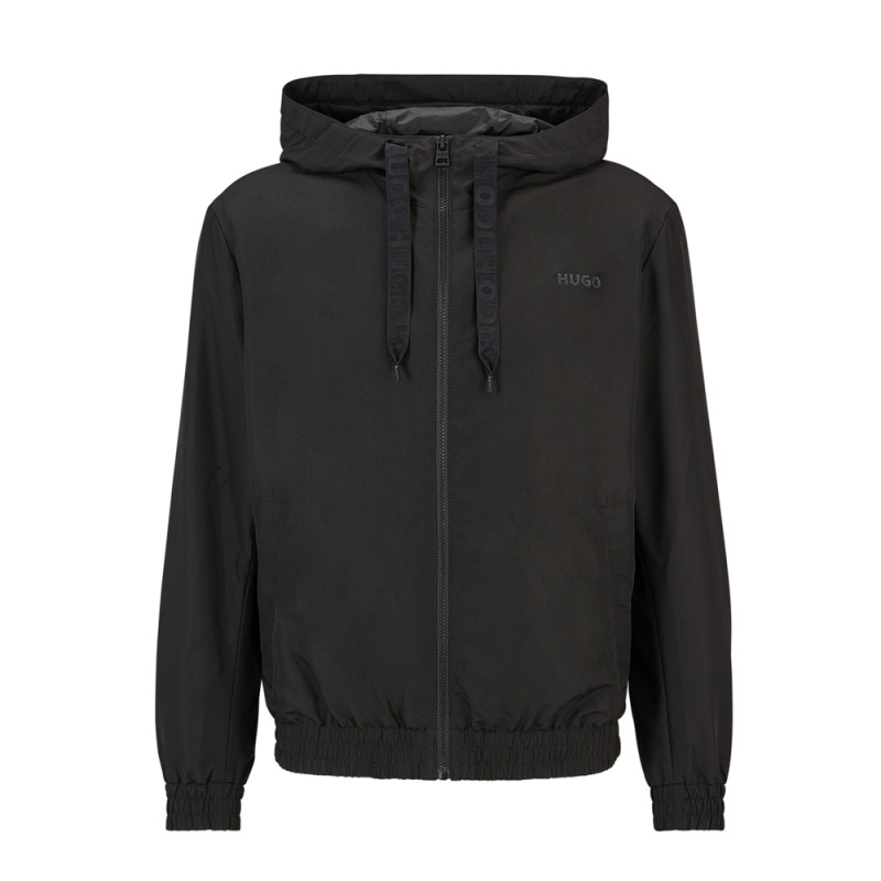 Veste à Capuche HUGO BENJOE Regular Fit avec Logo Encadré Chez DM'Sports