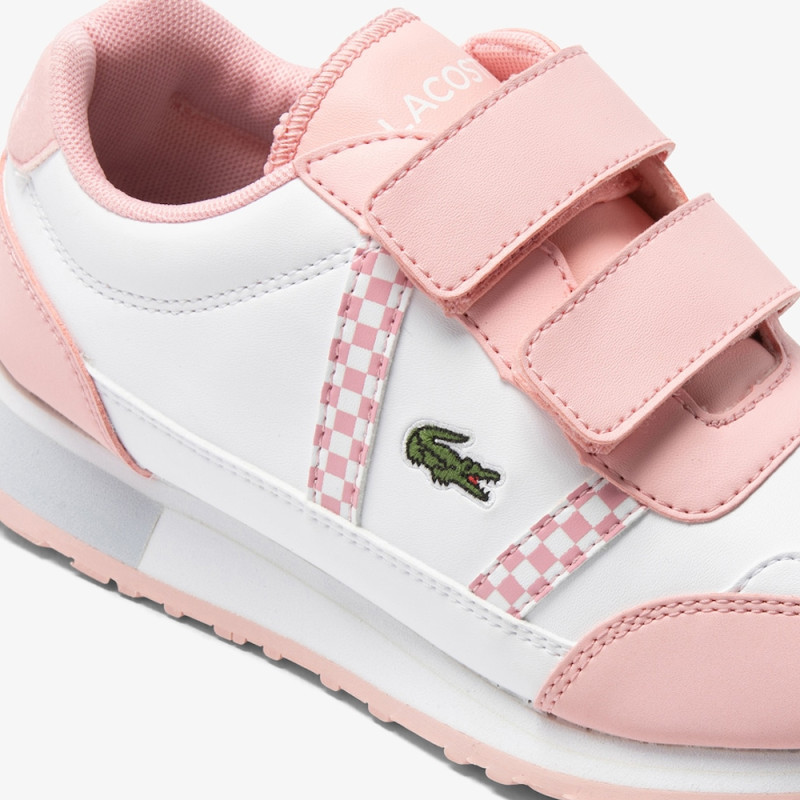 Baskets PARTNER Enfant Lacoste en synthétique Rose Chez DM'Sports
