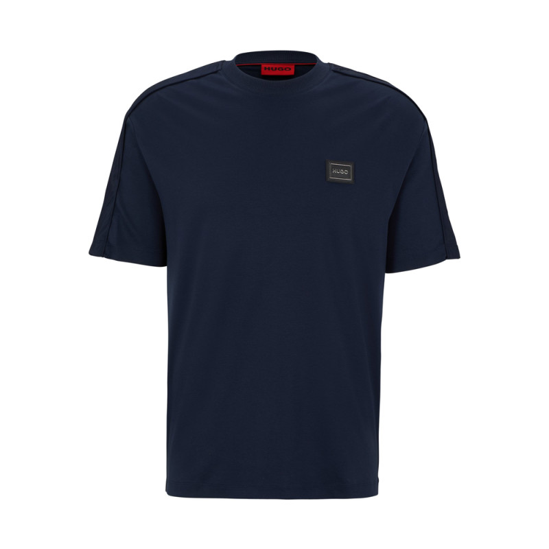 T-Shirt en coton interlock à logo encadré DALIX HUGO Chez DM'Sports
