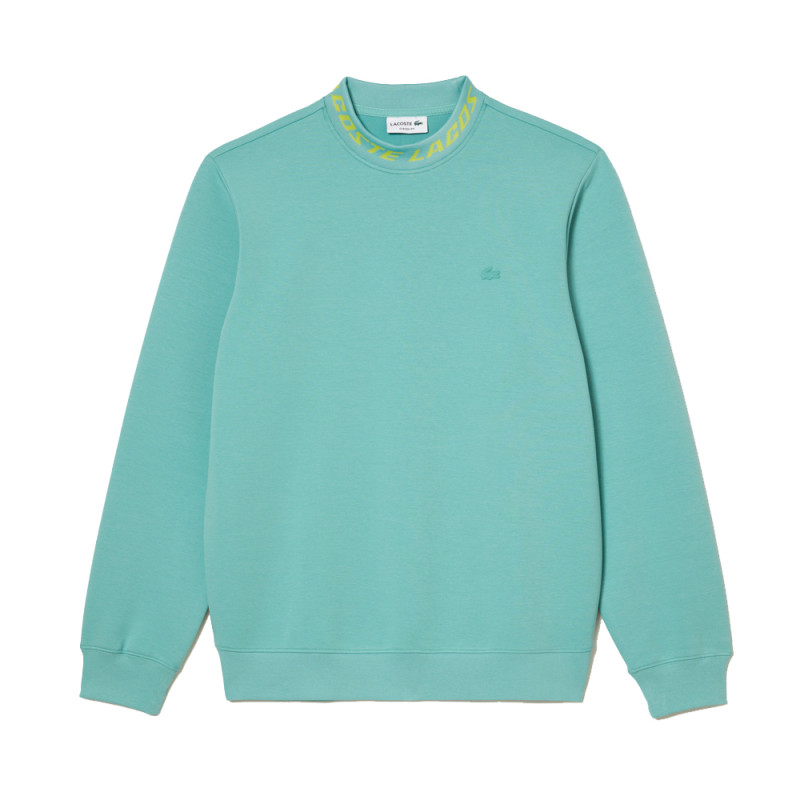 Sweatshirt LACOSTE classic fit avec col siglé chez DM'Sports