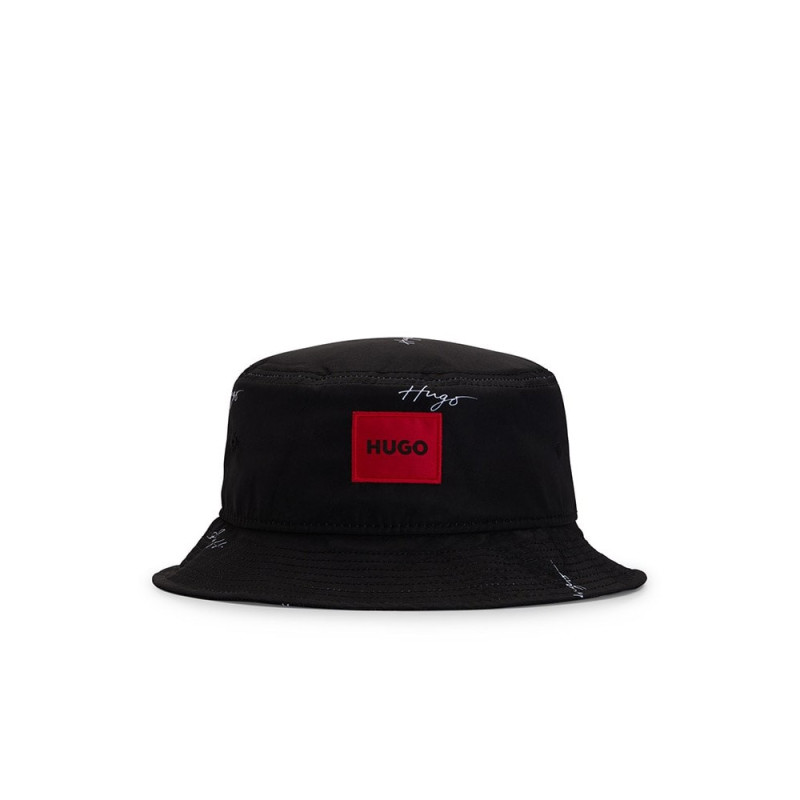 Bob Men_X 584-P HUGO noir avec logo manuscrit chez DM'Sports