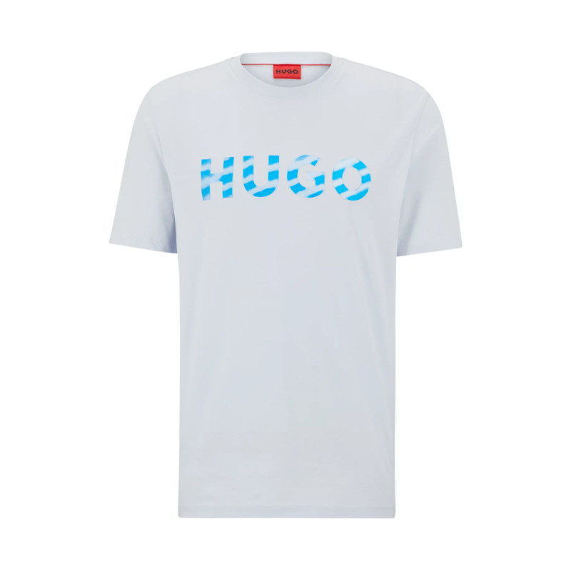 T-Shirt HUGO en coton biologique à logo imprimé en relief Chez DMS