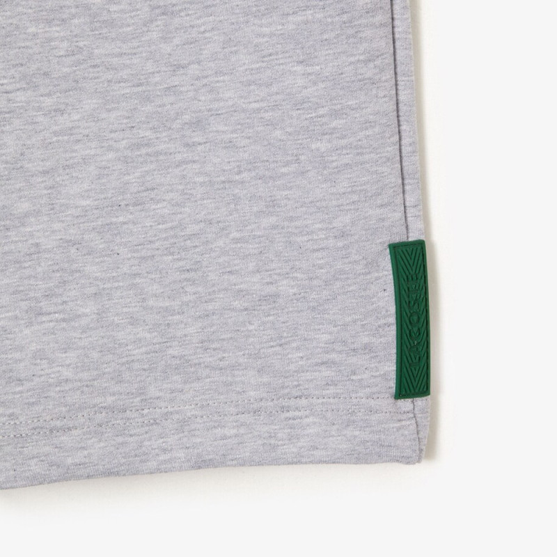 Le Short lacoste en coton mélangé stretch uni Gris est chez DM'Sports