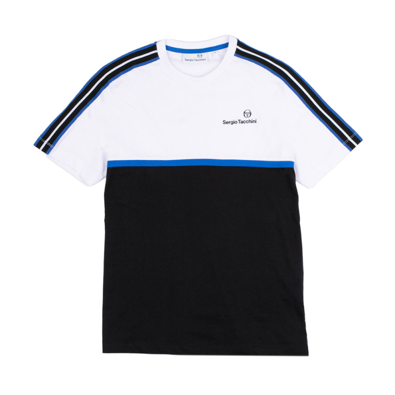 T-Shirt Sergio Tacchini LISTA CO blanc bleu à la boutique DM'Sports