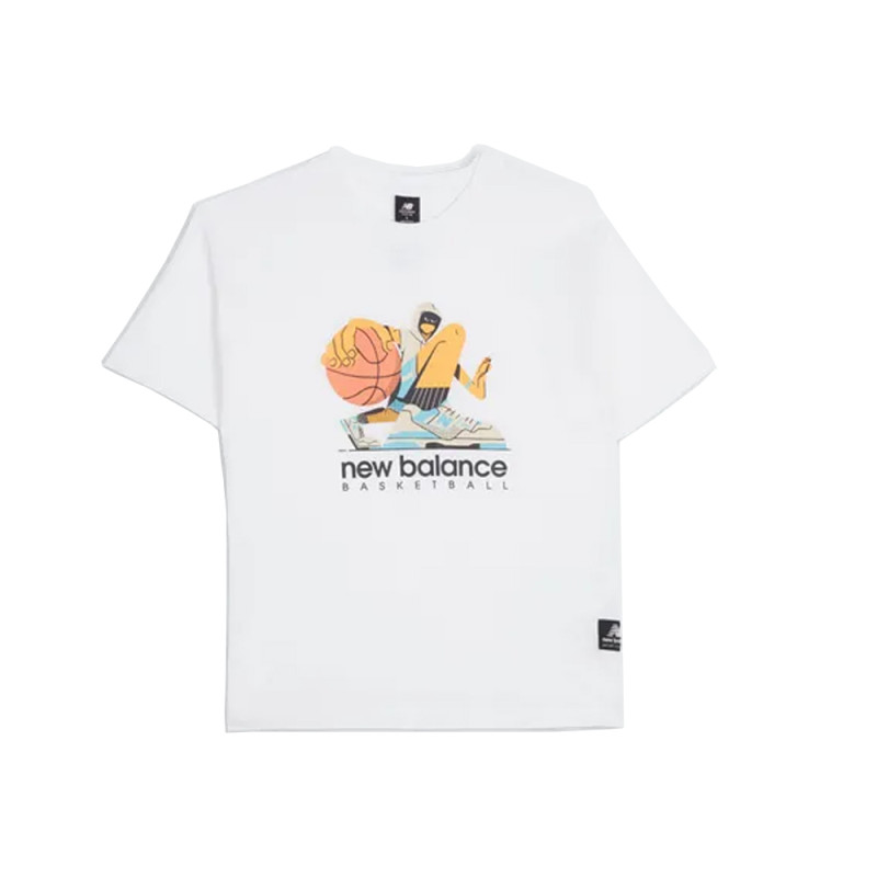 T-Shirt à manches courtes New Balance en jersey de coton Chez DMS