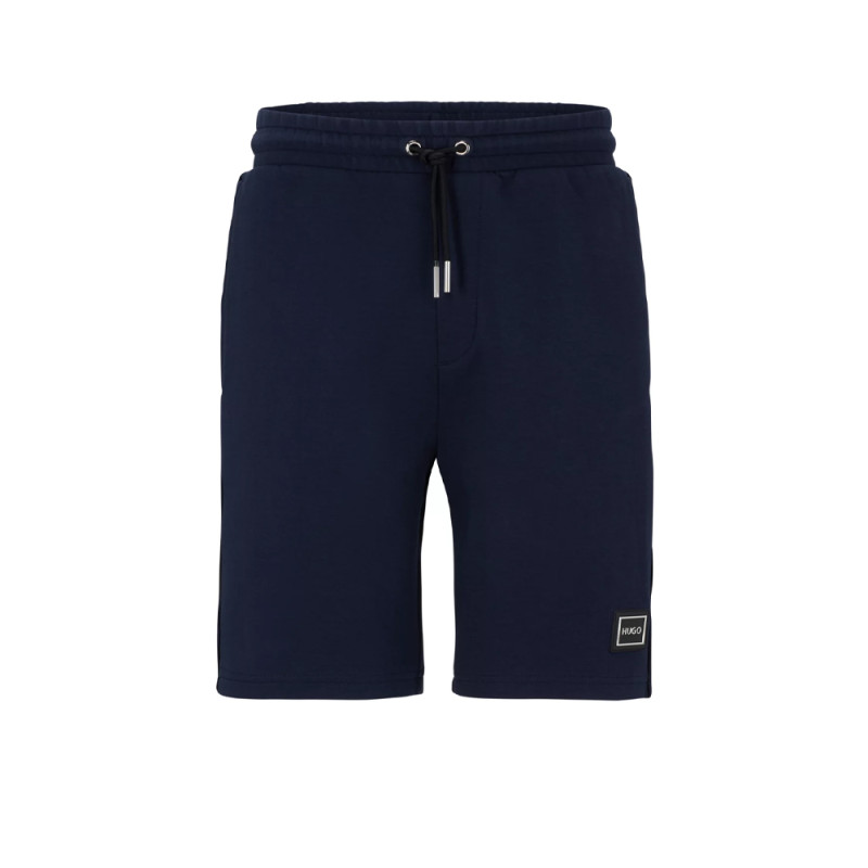 Short regular fit en coton DOLTEN HUGO bleu marine Chez DM'Sports