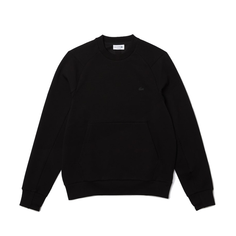 Sweat à col rond Lacoste noir pour homme chez DM'Sports