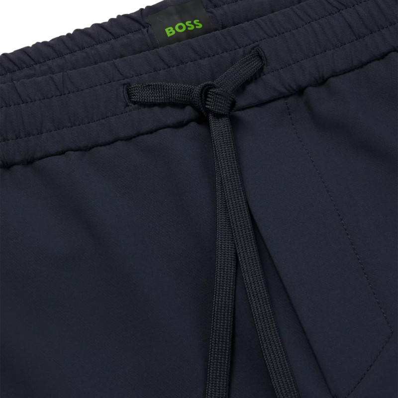 Chino T-Flex tapered fit BOSS en tissu stretch Bleu marine | DM'Sports