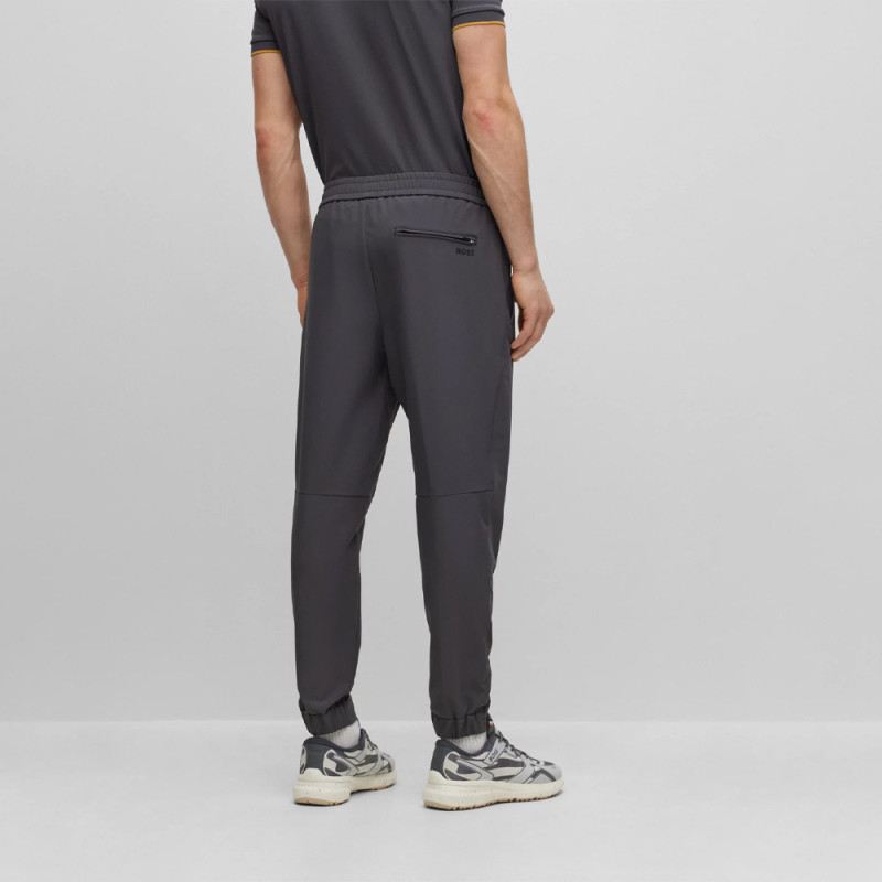 Chino T-Flex tapered fit BOSS en tissu stretch Gris | DM'Sports