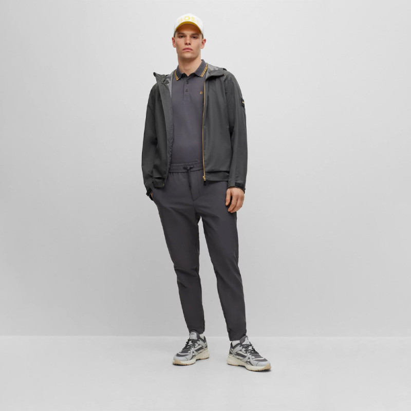 Chino T-Flex tapered fit BOSS en tissu stretch Gris | DM'Sports