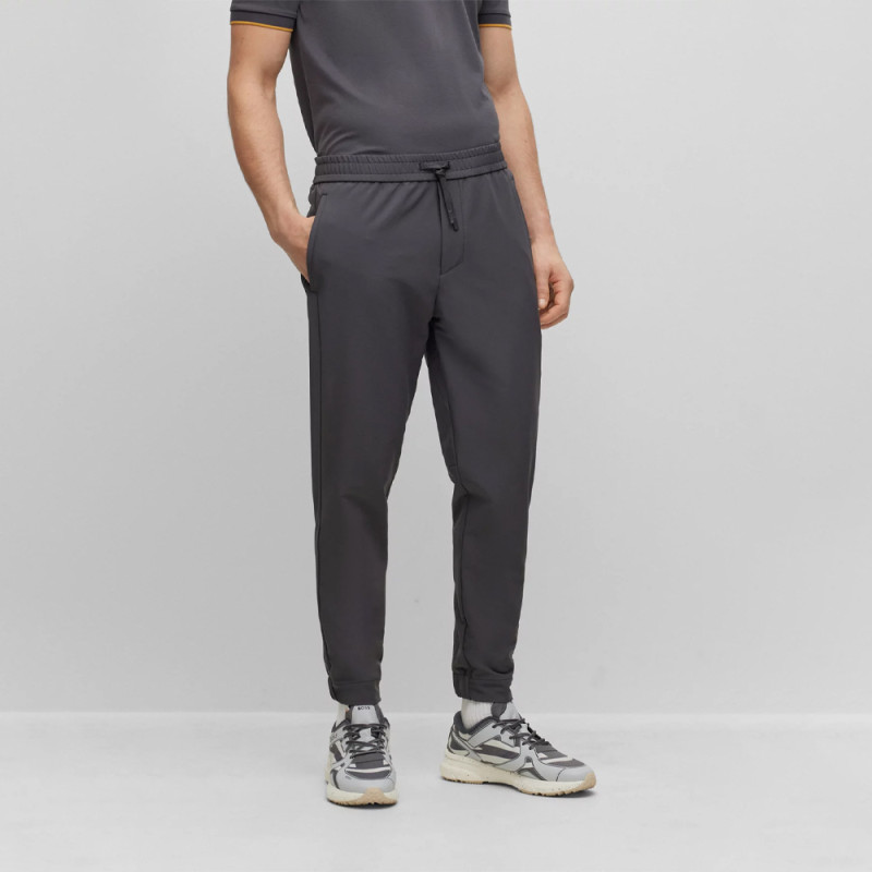 Chino T-Flex tapered fit BOSS en tissu stretch Gris | DM'Sports
