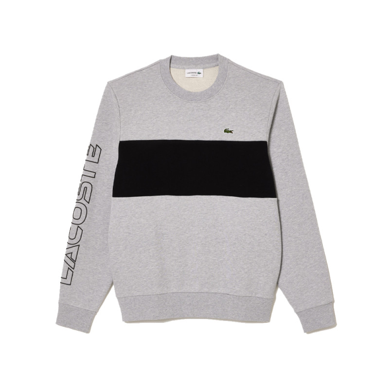 Sweatshirt color-block Lacoste classic fit avec imprimé 3D Chez DMS