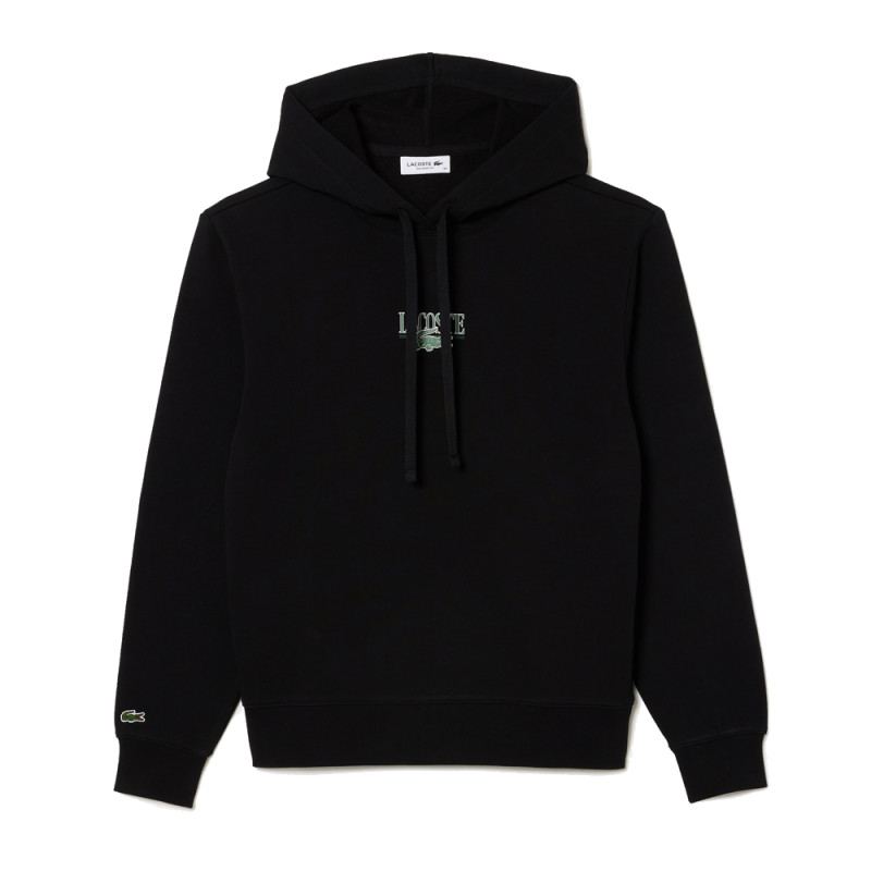 Sweat à capuche femme Lacoste jogger imprimé disponible chez DM'Sports