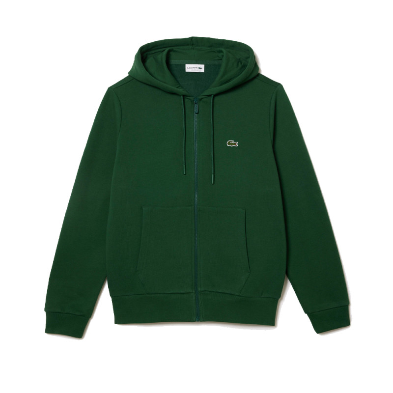 Le sweatshirt zippé Lacoste SPORT empiècements en mesh Chez DM'Sports.