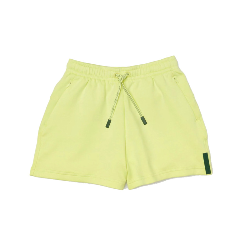 Short uni Lacoste en coton mélangé stretch pour femme chez DM'Sports