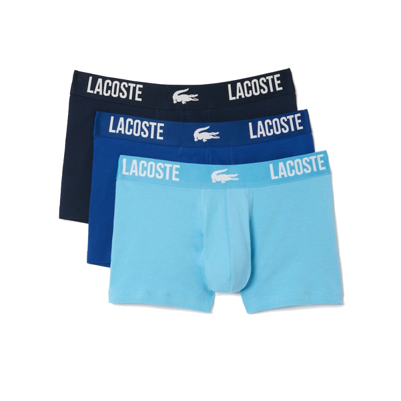 Lot de 3 boxers courts Lacoste avec marquage en jersey Chez DM'Sports