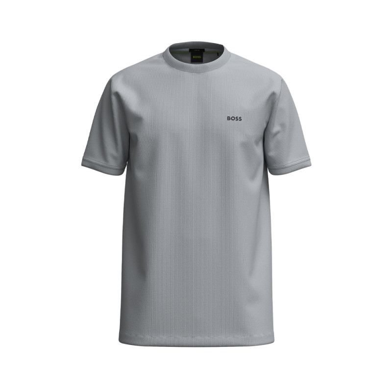 T-Shirt BOSS en coton stretch avec logo contrastant Chez DM'Sports