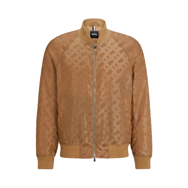 Veste Boss Regular Fit à monogrammes jacquard effet 3D Chez DM'Sports