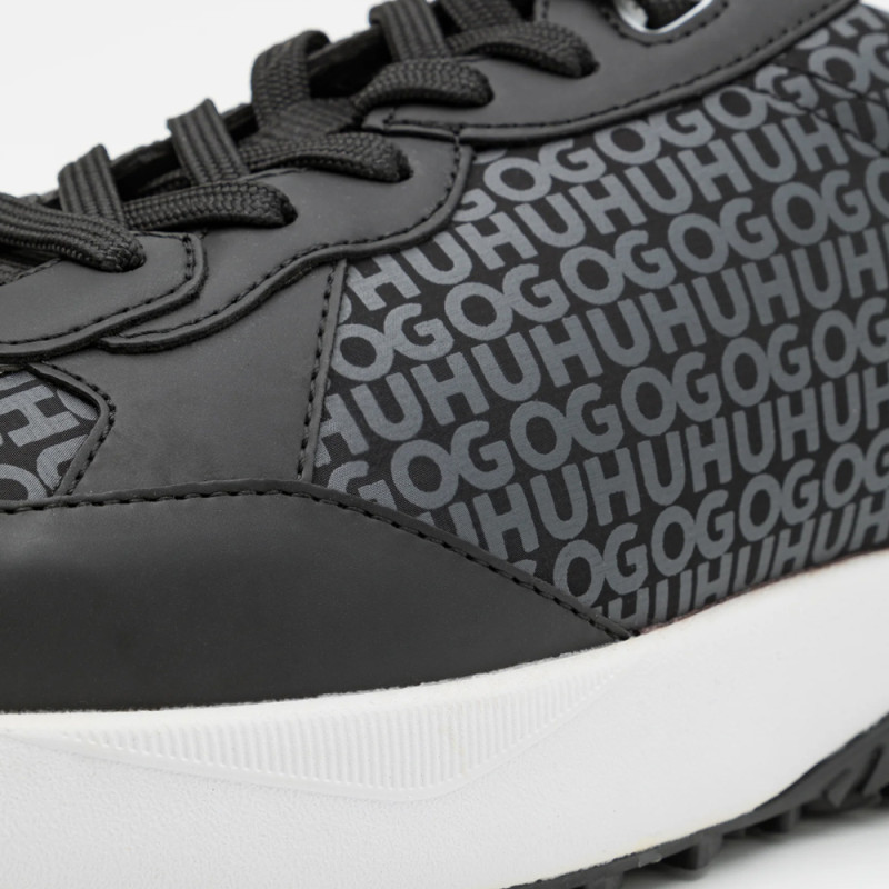 Baskets HUGO Kane Runn mono2 noires | DM'Sports