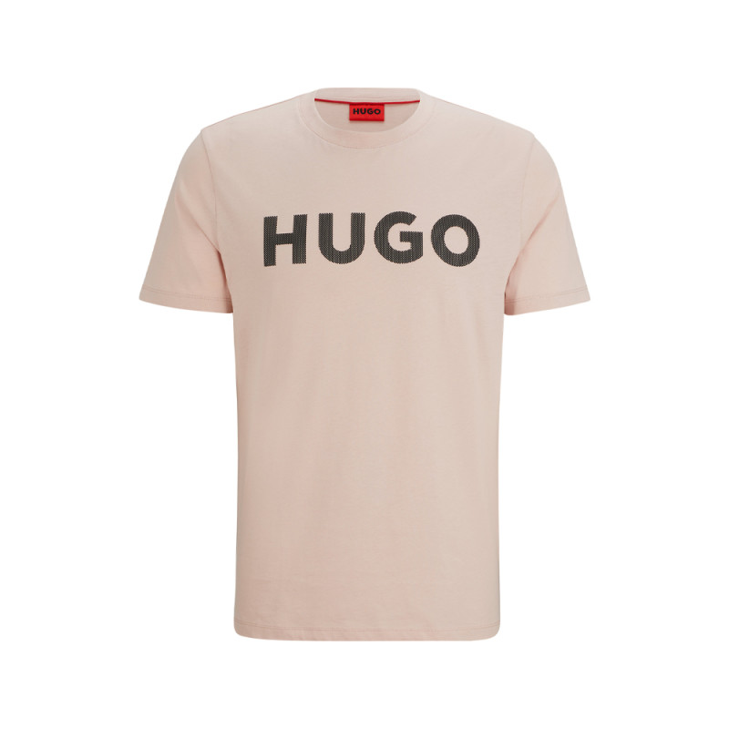 T-Shirt Hugo Regular fit avec logo imprimé en résille Chez DM'Sports