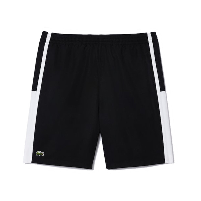 Short léger LACOSTE SPORT color-block Noir disponible chez DM'Sports