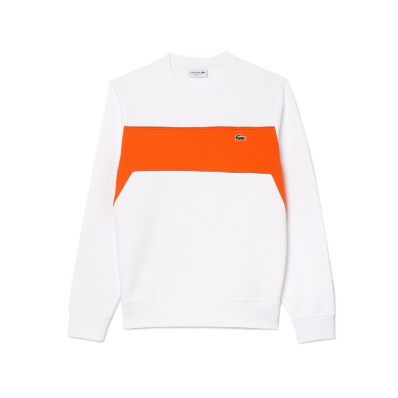 Sweatshirt Lacoste Color-block en molleton non gratté Chez DM'Sports