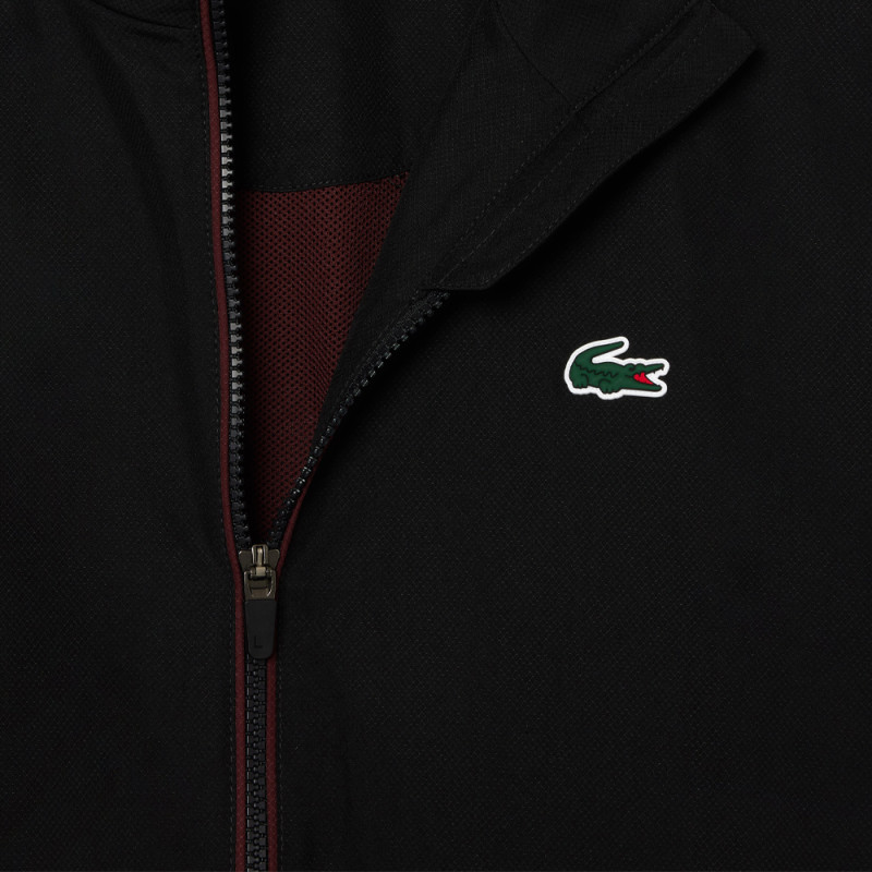 Survêtement Lacoste Tennis Taffetas diamanté Noir Chez DMS