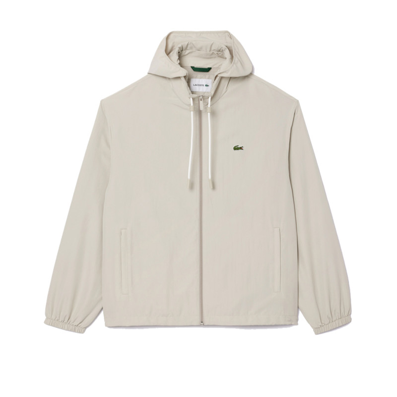 VESTE SPORTSUIT LACOSTE A CAPUCHE AMOVIBLE GRISE | DM'SPORTS