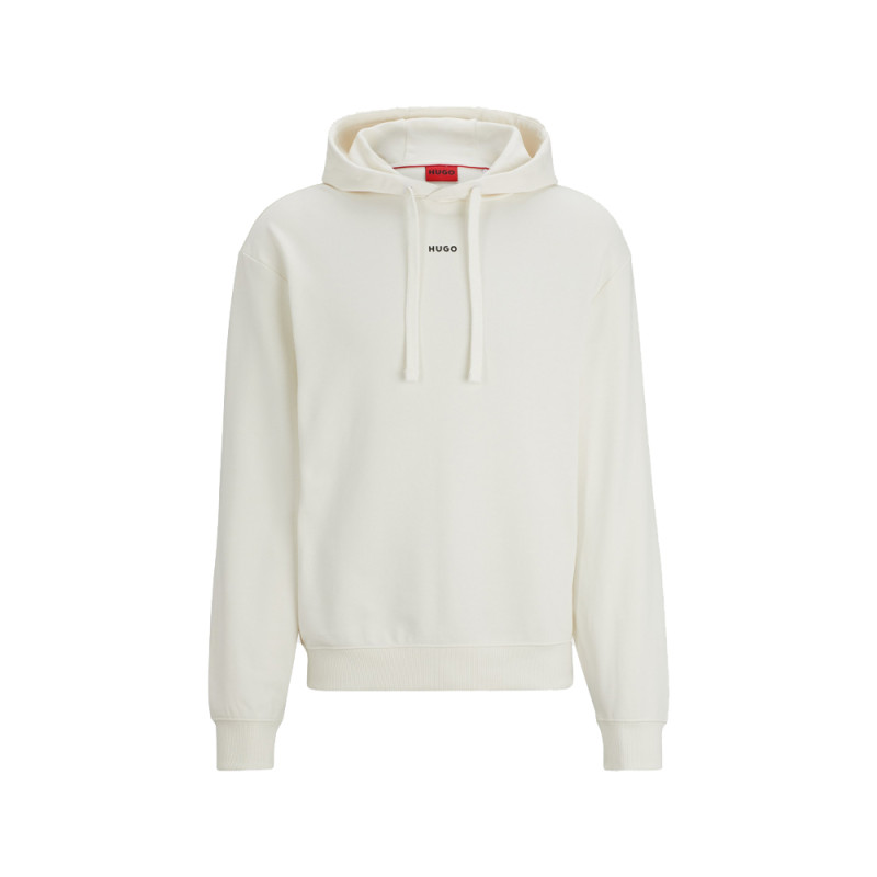 Sweat à capuche avec un logo contrastant sur la poitrine HUGO Chez DMS