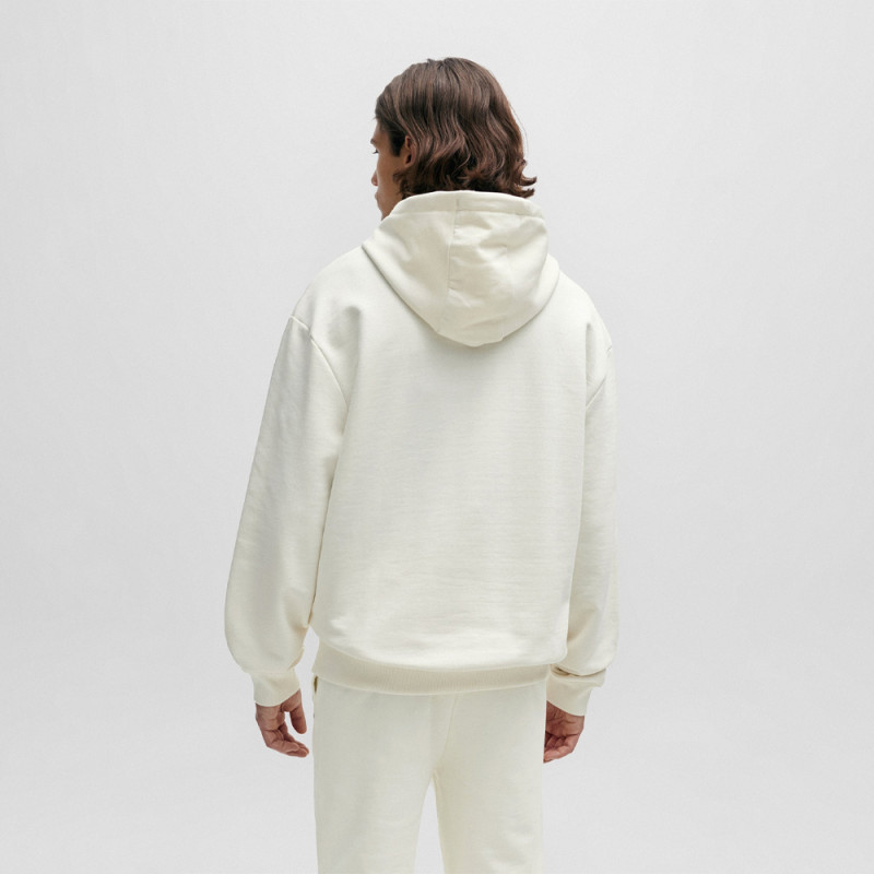 Sweat à capuche avec un logo contrastant sur la poitrine HUGO Chez DMS