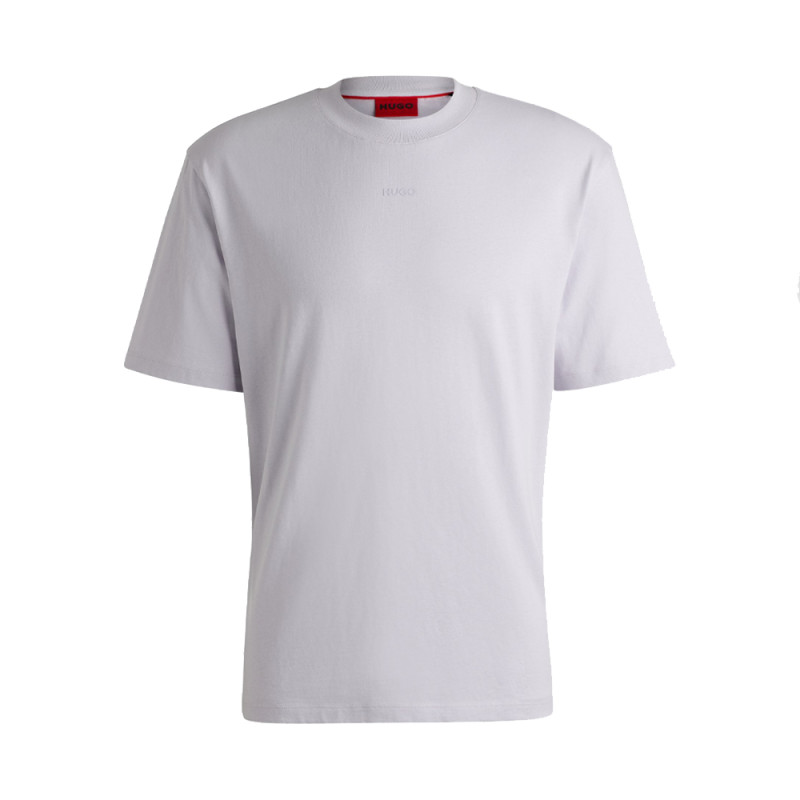 T-SHIRT DAPOLINO HUGO EN COTON À LOGO IMPRIMÉ LILAS | DM'Sports