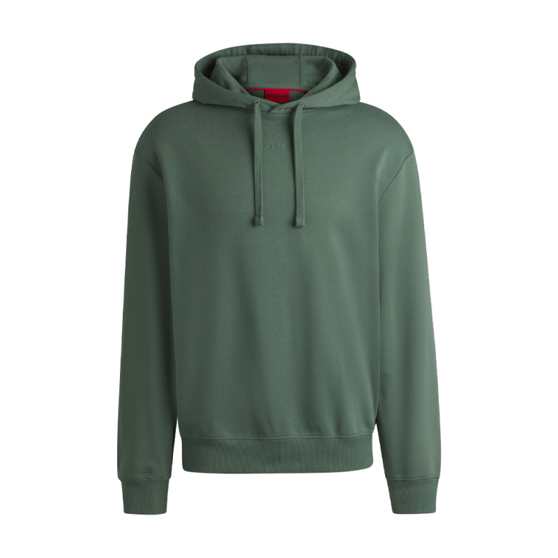 Sweat à capuche avec un logo contrastant sur la poitrine HUGO Chez DMS