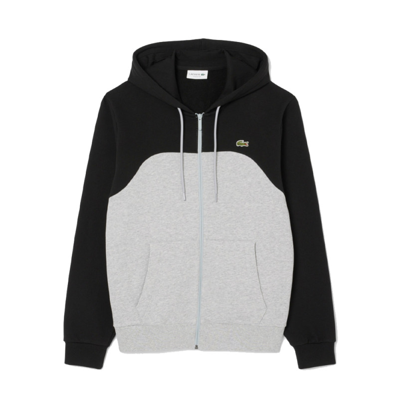 Sweatshirt à capuche zippé Lacoste color-block Chez DM'Sports Lyon