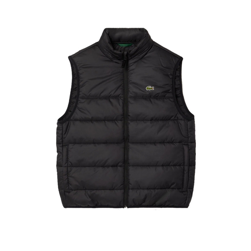 DOUDOUNE SANS MANCHE DÉPERLANTE LACOSTE NOIRE | DM'SPORTS