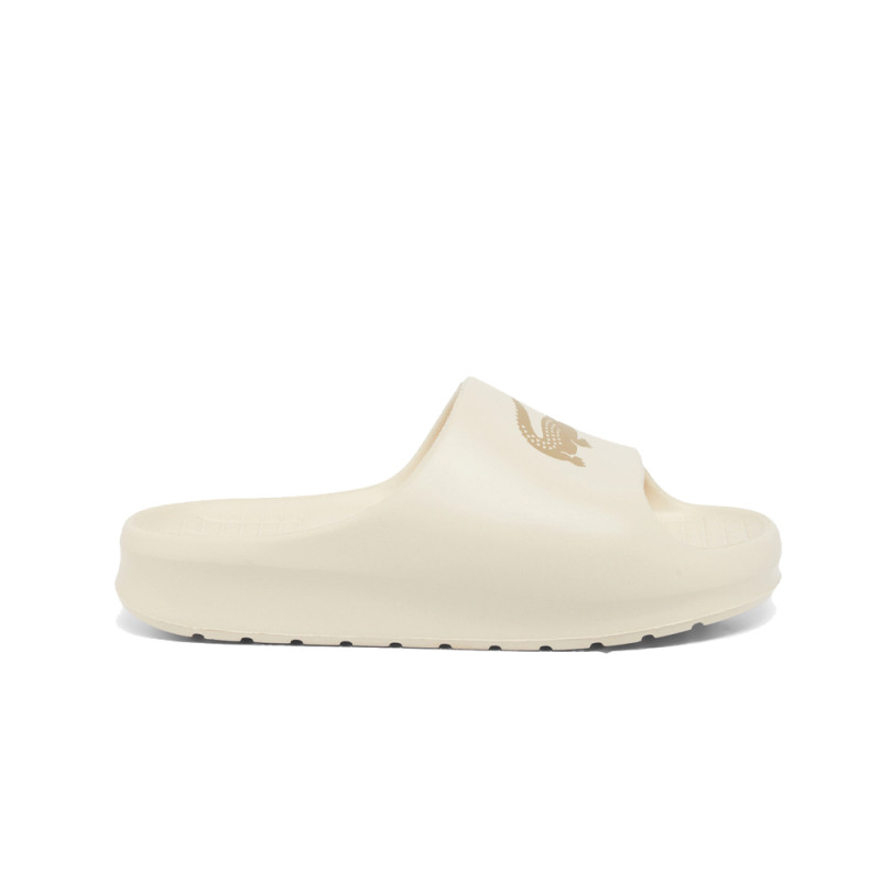 Claquettes Femme Lacoste Serve Slide 2.0 Beige – Confort & Style | DM'Sports