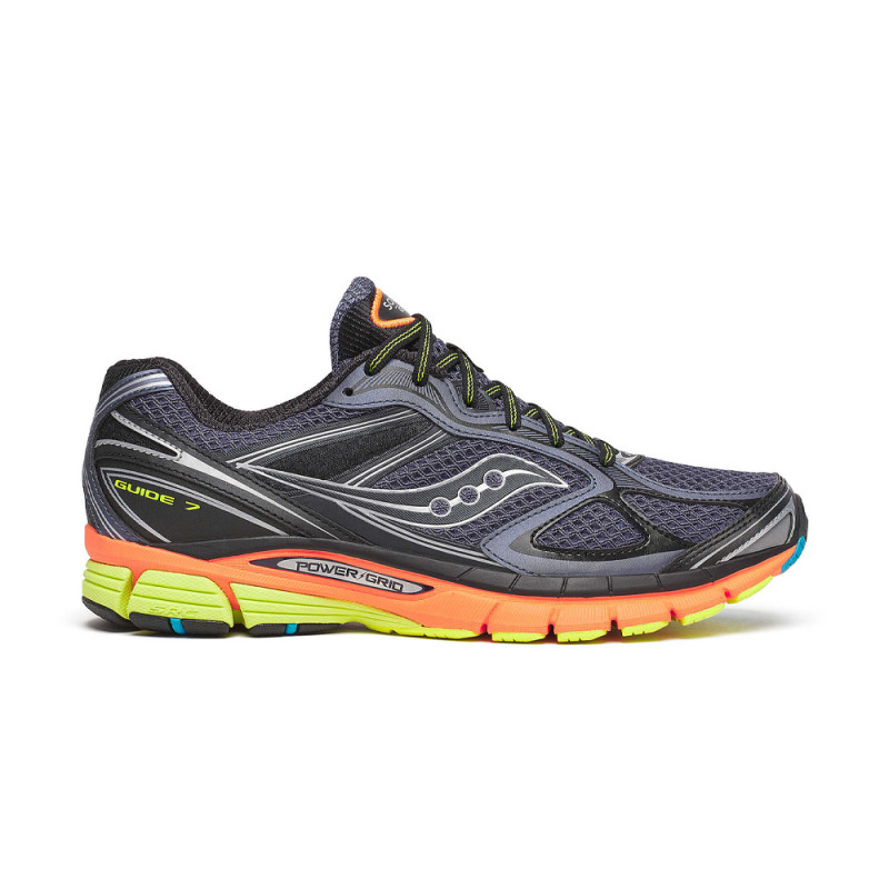 Baskets Saucony ProGrid Guide 7 Grises Unisexe | Chez DM'Sports