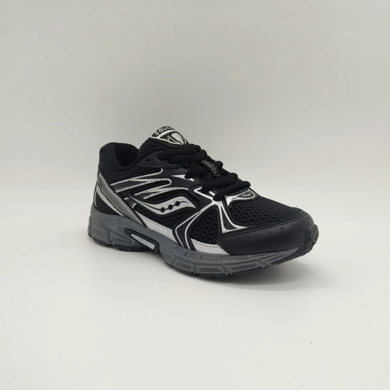 Baskets Saucony RIDE MILLENIUM Noires et Argenté Enfant | Chez DM'Sports